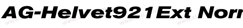 AG-Helvet921Ext Norm字体转换